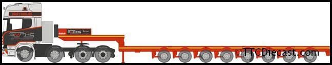 Oxford 76SCA05LL Scania Topline Nooteboom Low Loader Smiths