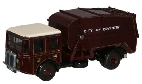 Oxford 76SD004 Shelvoke & Drewry Dustcart - Coventry*LAST FEW*