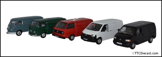 Oxford 76SET66 5 Piece VW Van Set T1/T2/T3/T4/T5 *LAST FEW*