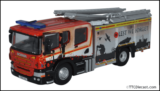 Oxford 76SFE011 Humberside Fire and Rescue Pump Ladder, OO Gauge