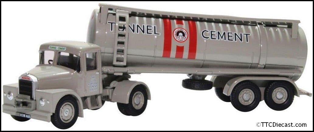 Oxford 76SHT003 Scammell Highwayman Tanker Tunnel Cement *LAST FEW*