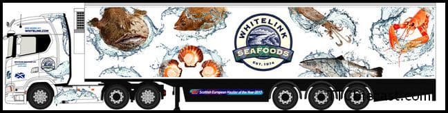 Oxford 76SNG001 Scania S Series Highline Fridge Whitelink, 1/76 Scale