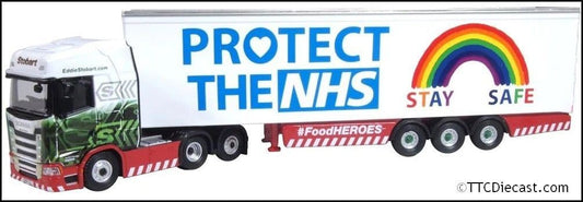 Oxford 76SNG005 Scania New Generation (S) Box Trailer Stobart NHS 1:76 Scale