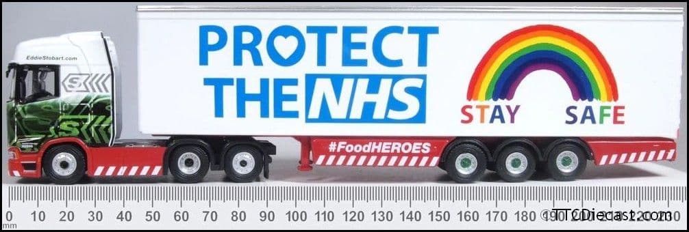 Oxford 76SNG005 Scania New Generation (S) Box Trailer Stobart NHS 1:76 Scale