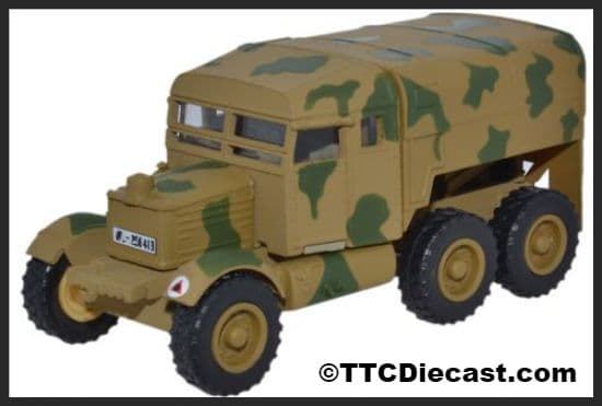 Oxford 76SP009 Scammell Pioneer Artillery Tractor Luftwaf