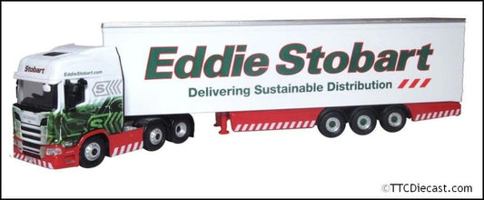 Oxford 76SRH001 Scania R Series Highline Box Trailer Stobart, 1/76 Scale