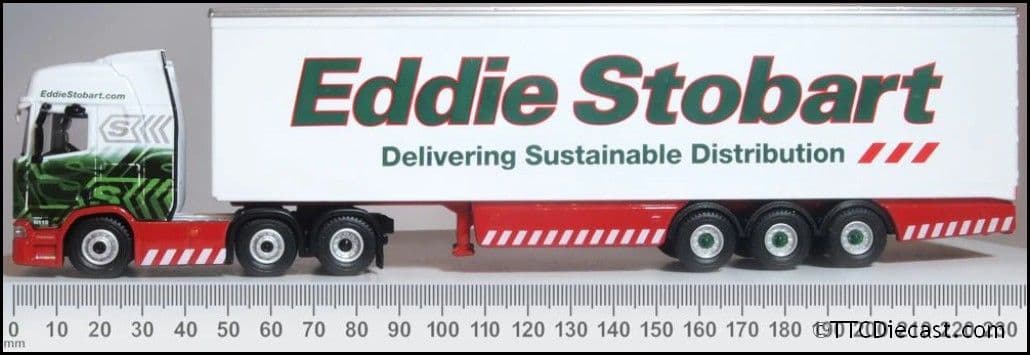 Oxford 76SRH001 Scania R Series Highline Box Trailer Stobart, 1/76 Scale