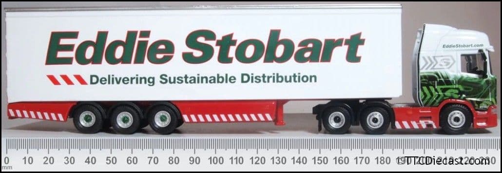 Oxford 76SRH001 Scania R Series Highline Box Trailer Stobart, 1/76 Scale
