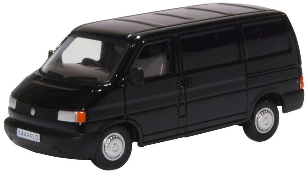 Oxford 76T4004 VW T4 Van Black - 1/76 Scale, OO Gauge