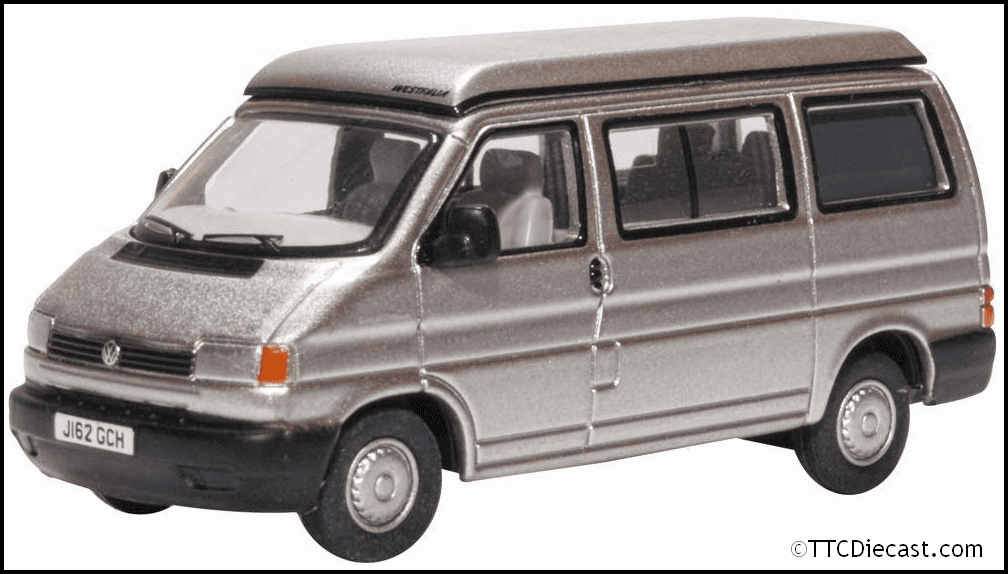 Oxford 76T4005 VW T4 Westfalia Camper Silver Grey, OO Gauge
