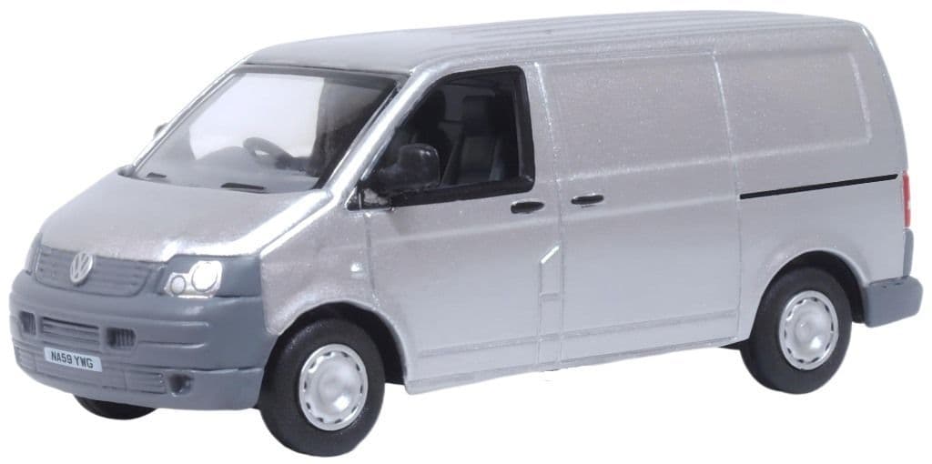Oxford 76T5V006 VW T5 Van Silver 1/76 Scale