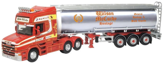 Oxford 76TCAB011 Scania T Cab Cylindrical Tanker Wilson McCurdy - 1/76 Scale