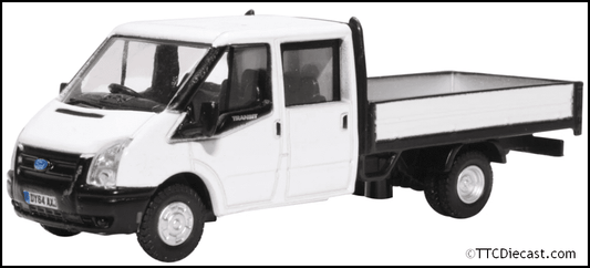 Oxford 76TPU005 Ford Transit Dropside White, OO Gauge