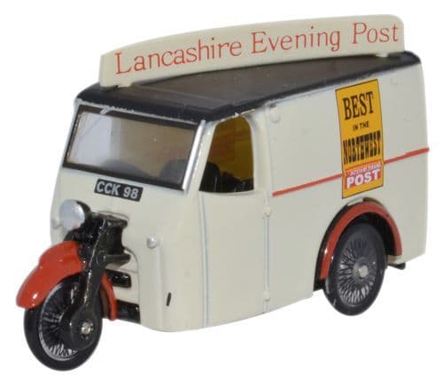 Oxford 76TV006 Tricycle Van - Lancashire Evening Post