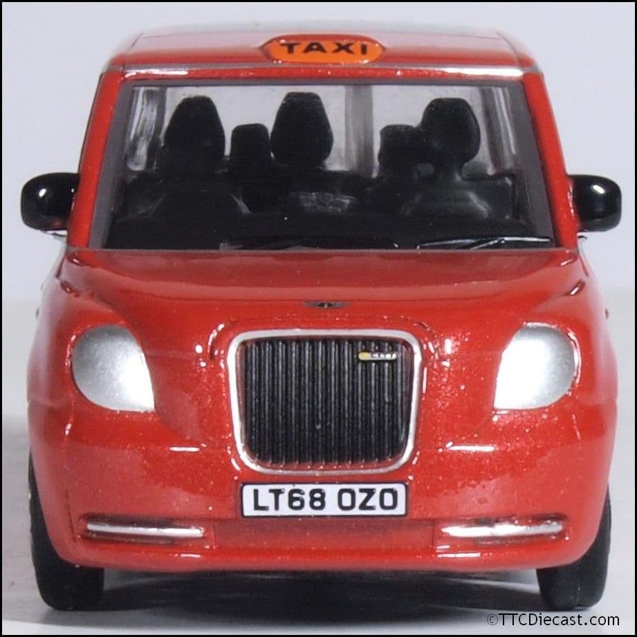 Oxford 76TX5002 LEVC TX Taxi Tupelo Red, OO Gauge