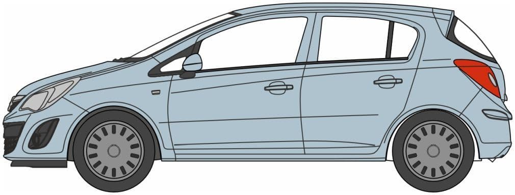 Oxford 76VC006 Vauxhall Corsa Silver Lightning  OO Gauge - PRE ORDER £9.95