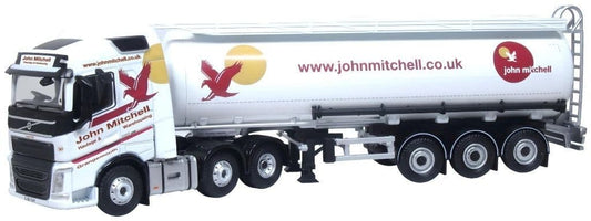 Oxford 76VOL4012 Volvo FH4 Cylindrical Tanker John Mitchell 1/76 Scale