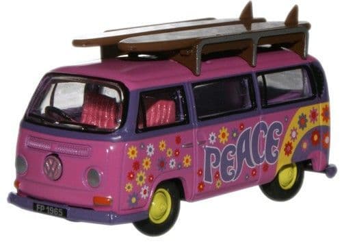 Oxford 76VW017 VW T2 Minibus/Surfboards - Flower Power