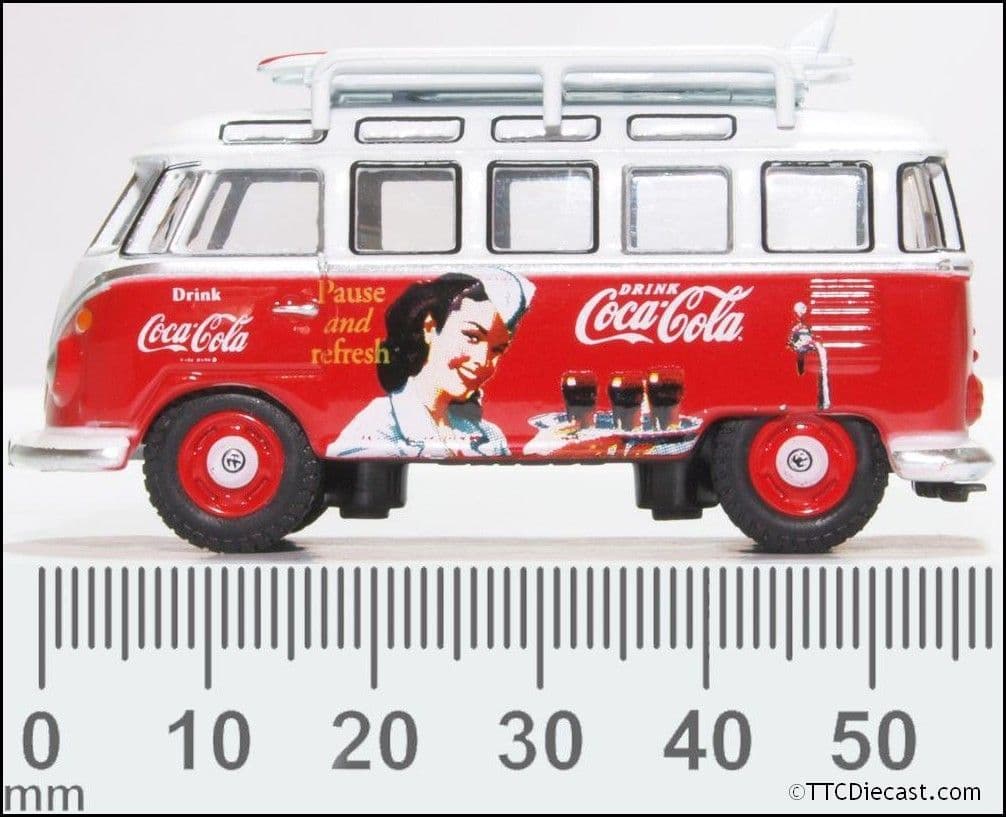 Oxford 76VWS008CC VW T1 Bus and Surfboards Coca Cola