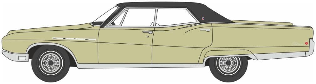 Oxford 87BE68001 Buick Electra 225 Ivory Gold Mist/Black 1968 HO Gauge - PRE ORDER £10.95