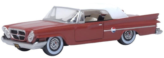 Oxford 87CC61004 Chrysler 300 Convertible 1961 (Closed) Cinnamon/White - 1/87 Scale