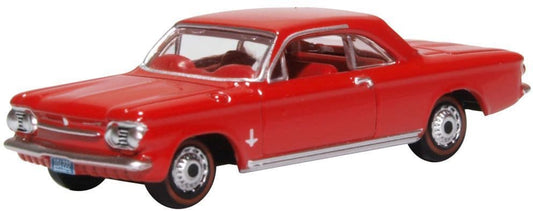 Oxford 87CH63002 Chevrolet Corvair Coupe 1963 Riverside Red - 1/87 Scale