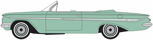 Oxford 87CI61007 Chevrolet Impala Convertible Arbor Green 1961 HO Gauge - PRE ORDER £10.95