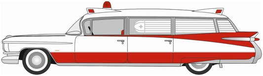 Oxford 87CM59001 Cadillac Miller-Meteor Ambulance 1959  HO Gauge - PRE ORDER £11.95