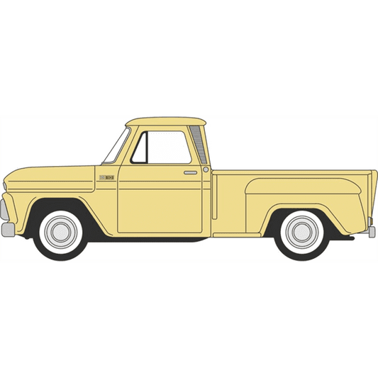 Oxford 87CP65007 Chevrolet Stepside Pick Up 1965 Yellow 1:87 Scale