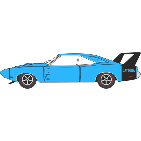 Oxford 87DD69004 Dodge Charger Daytona 1969 Bright Blue 1:87 Scale