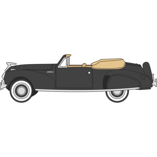 Oxford 87LC41006 Lincoln Continental 1941 Black and Tan 1:87 Scale