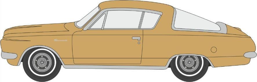 Oxford 87PB65001 Plymouth Barracuda Gold 1965 1/87 Scale