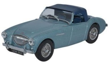 Oxford AH1001 Austin-Healey 100 BN1 [Hood] Healey Blue - 1/43 Scale