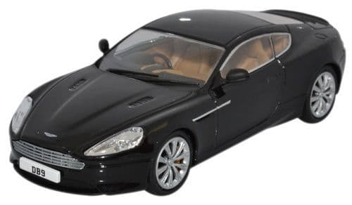 Oxford AMDB9002 Aston Martin DB9 Coupe - Onyx Black - 1/43 Scale