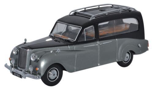 Oxford APH003 Austin Princess Hearse Black and Silver - 1/43 Scale