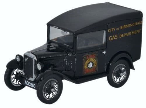 Oxford ASV006 Austin Seven RN Van - City of Birmingham G - 1/43 Scale