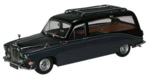 Oxford DS008 Daimler DS420 Hearse - Black/Carlton Grey - 1/43 Scale