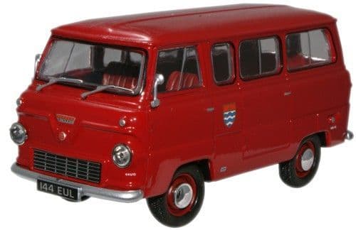 Oxford FDE005 Ford 400E Minibus - London Fire Brigade - 1/43 Scale