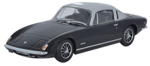 Oxford LE004 Lotus Elan + 2 - Black (Silver Roof) - 1/43 Scale