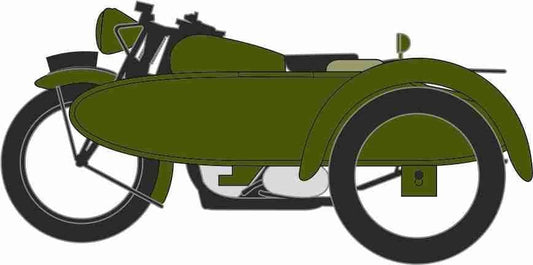 Oxford NBSA005 Motorcycle and Sidecar 34th Armoured Brigade