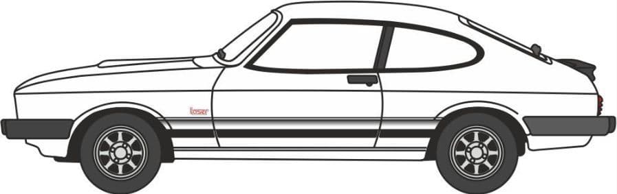 Oxford NCAP003 Ford Capri Mk3 Diamond White 1/148 Scale