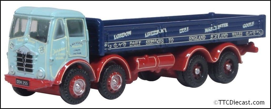 Oxford NFG014 Foden FG 8 Wheel Dropside Dennys Transport 1:148 Scale