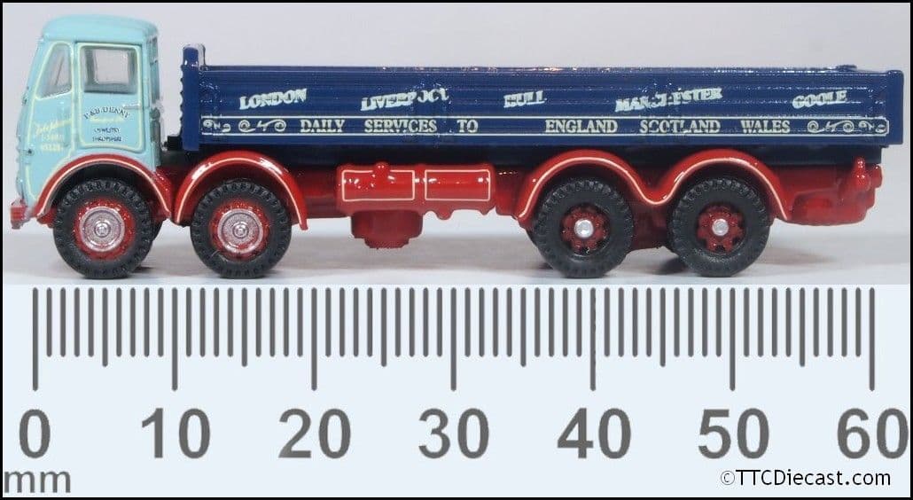 Oxford NFG014 Foden FG 8 Wheel Dropside Dennys Transport 1:148 Scale