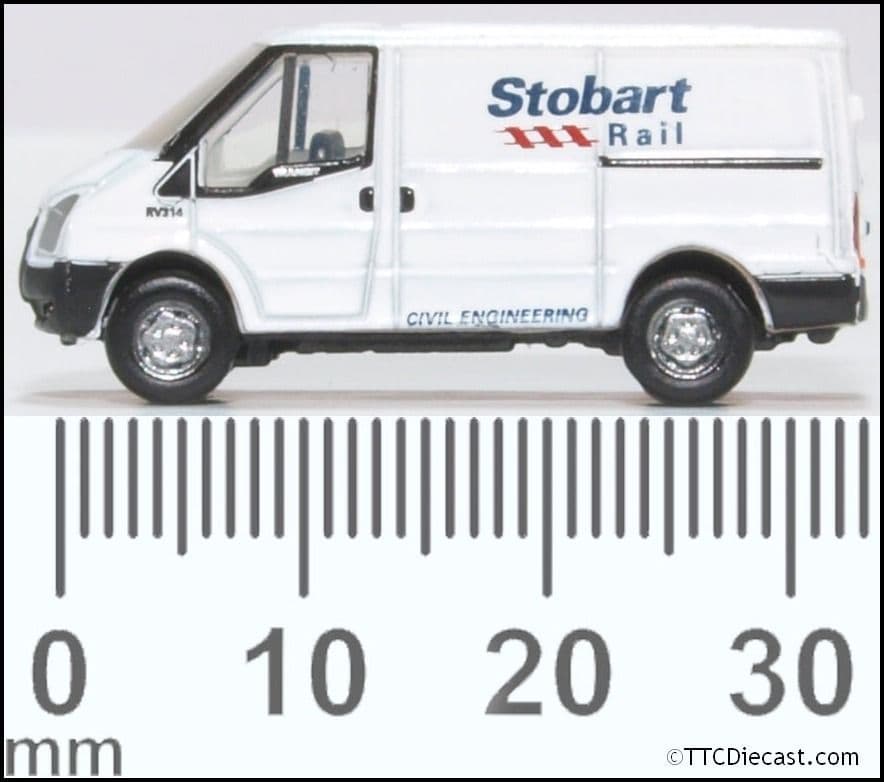 Oxford NFT012 Ford Transit Mk5 Stobart Rail Low