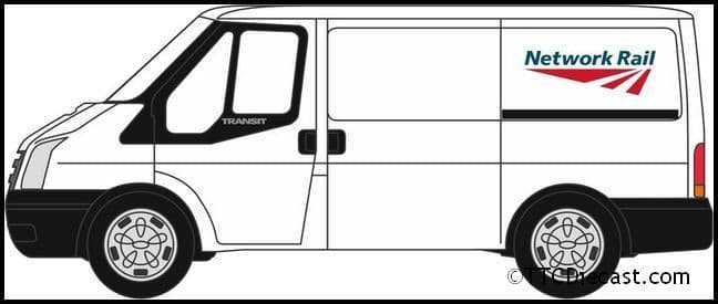 Oxford NFT023 Ford Transit Mk5 SWB Low Roof Network Rail