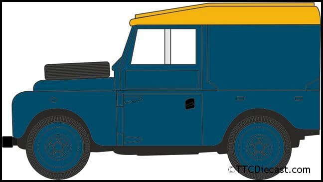 Oxford NLAN188021 Land Rover Series I 88"" Hard Top RAF