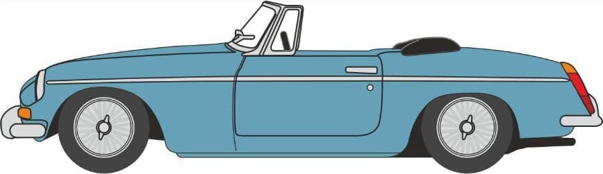 Oxford NMGB004 MGB Roadster Iris Blue 1/148 Scale