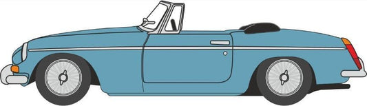 Oxford NMGB004 MGB Roadster Iris Blue 1/148 Scale