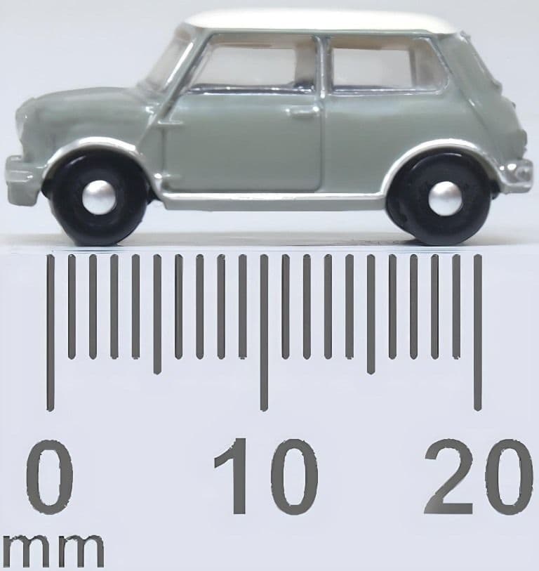 Oxford NMN009 Classic Mini Tweed Grey/OEW 1/148 Scale