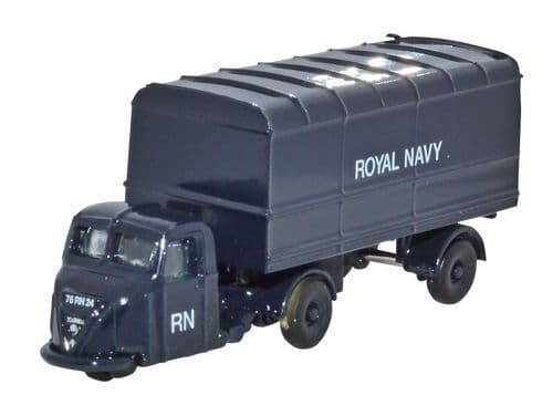 Oxford NRAB010 Scammell Scarab Van Trailer - Royal Navy